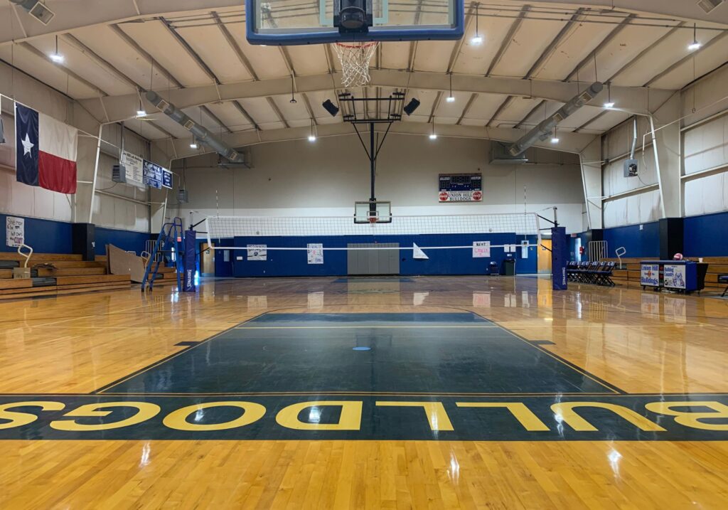 Post LED Retrofit for Texas K-12 Gymnasium in East Texas