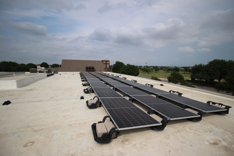 Commercial rooftop solar system in Arlington, TX