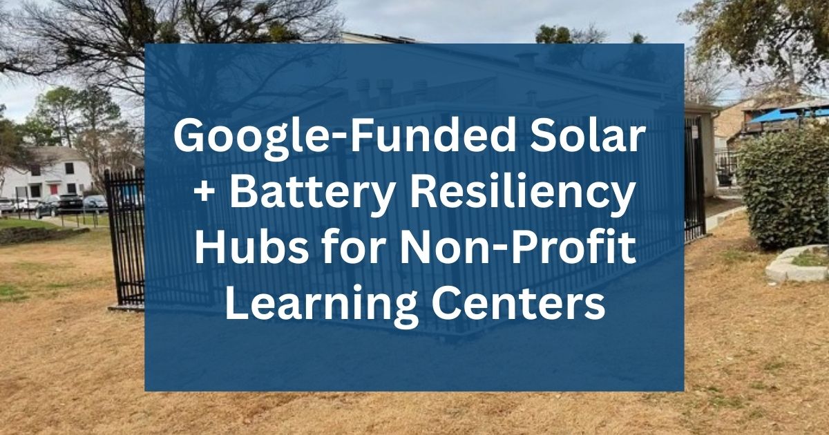 Solar Battery Resiliency Hubs featured image