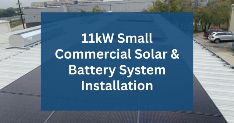 small commercial solar and battery installation image