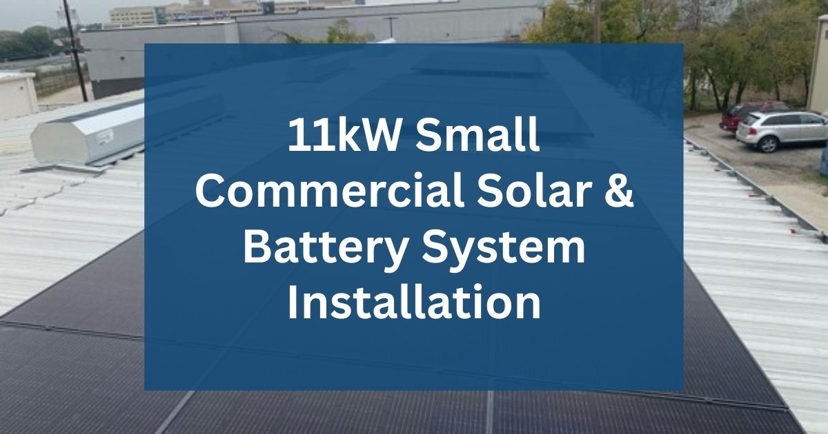 small commercial solar and battery installation image